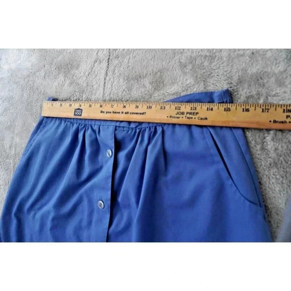 Picket and Post A-line Skirt, Button Front Retro 80s Midi - Picture 9 of 12